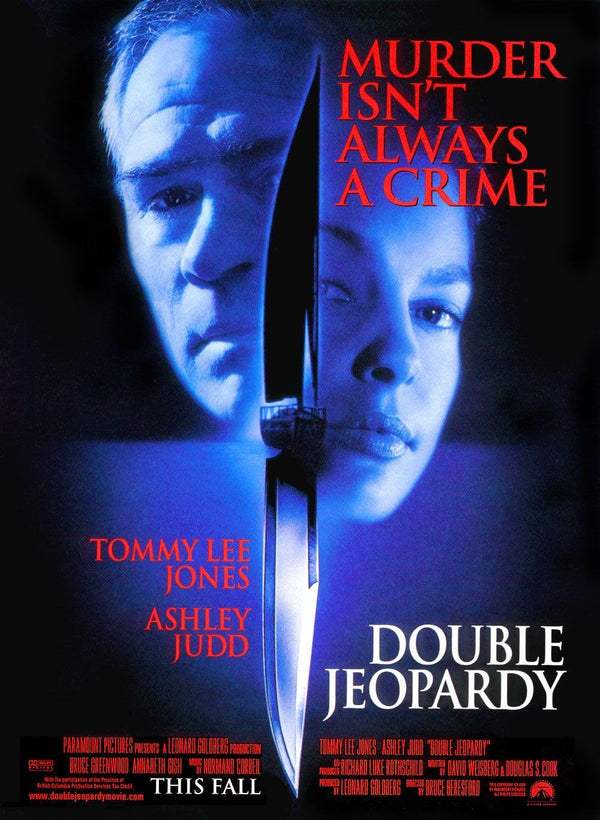 Double Jeopardy (1999) Crime Drama Mystery Movie Poster Movie Poster | Film Wall Art Print
