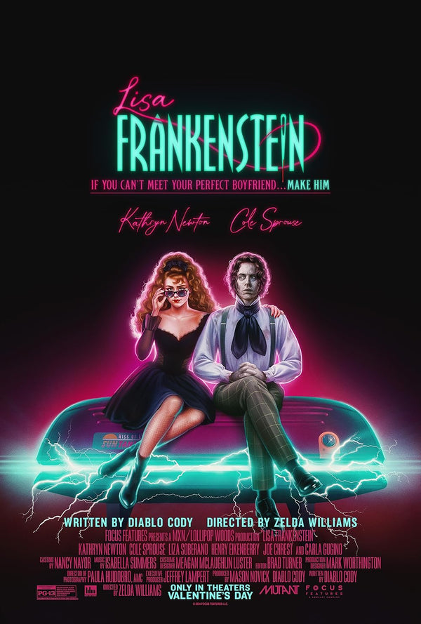 Lisa Frankenstein (French) 2024: Dark Comedy, Horror Romance Movie Poster | Film Wall Art Print
