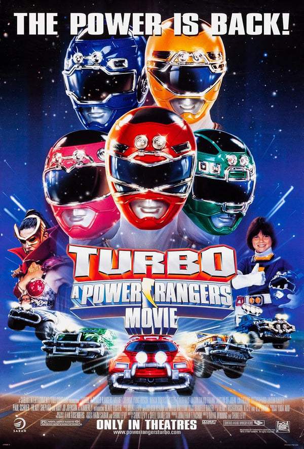 Turbo: Power Rangers Movie (1997) Action Adventure Family Poster Movie Poster | Film Wall Art Print