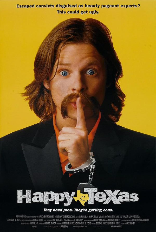 Happy, Texas (1999) - Action Comedy Crime Movie Poster Movie Poster | Film Wall Art Print