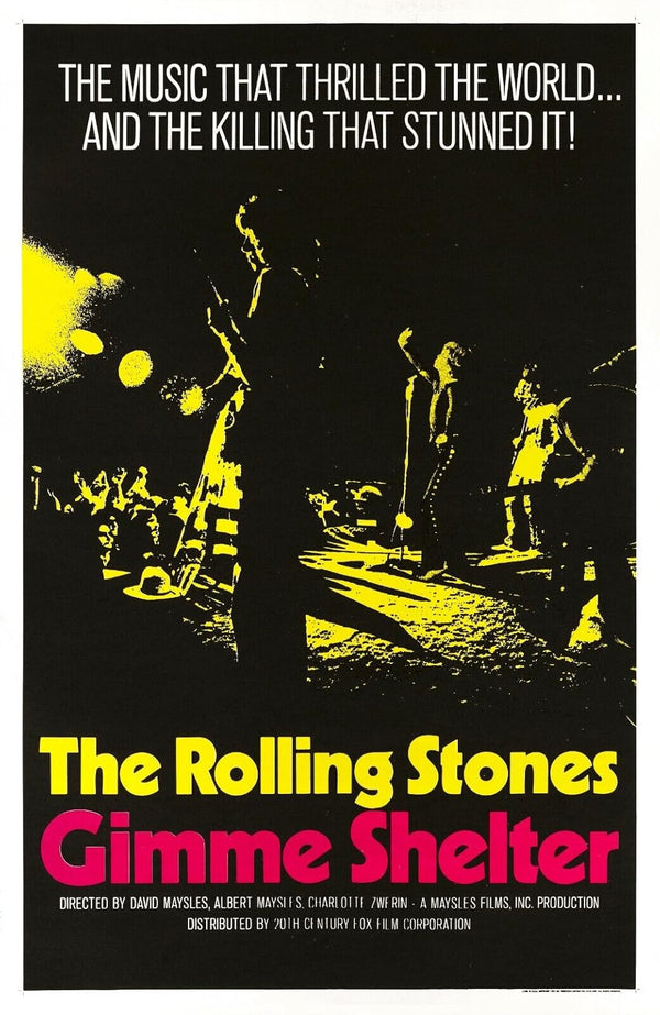Gimme Shelter (1970) – Classic Documentary Music Thriller Movie Poster | Film Wall Art Print
