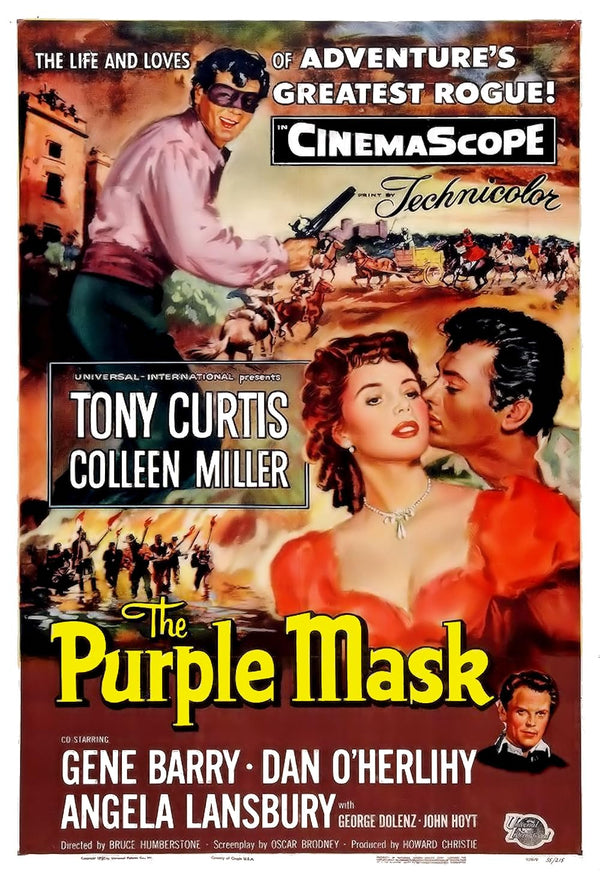 Purple Mask (1955) - Classic Adventure & History Film Poster Movie Poster | Film Wall Art Print