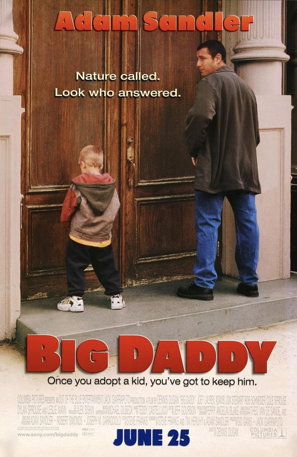 Big Daddy Movie Poster - Adam Sandler Comedy Classic Movie Poster | Film Wall Art Print