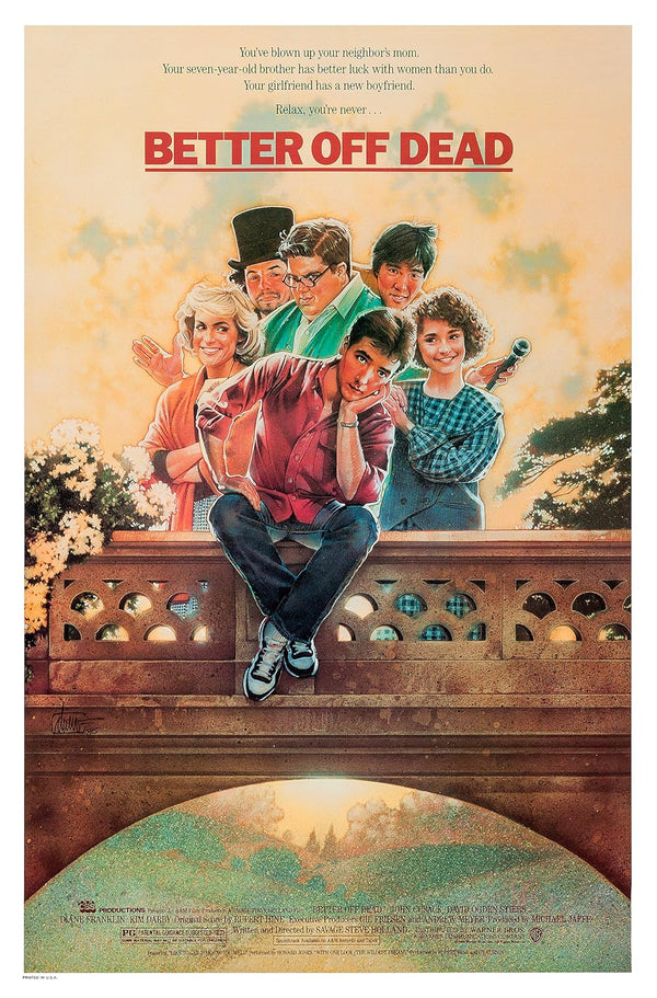 Better Off Dead 1985 Comedy Romance Classic Poster Movie Poster | Film Wall Art Print