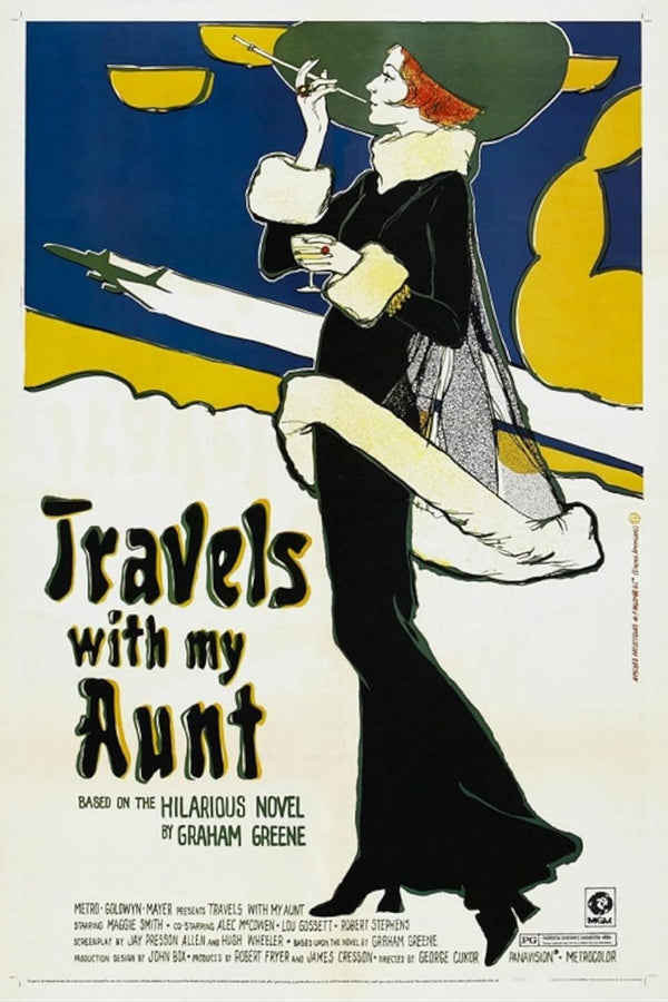 Travels With My Aunt (1972) – Adventure Comedy Film Movie Poster | Film Wall Art Print