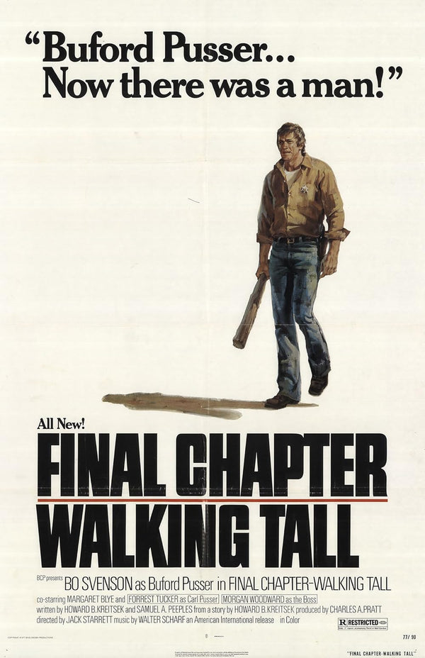 Final Chapter - Walking Tall (1977) Action Crime Drama Movie Poster | Film Wall Art Print