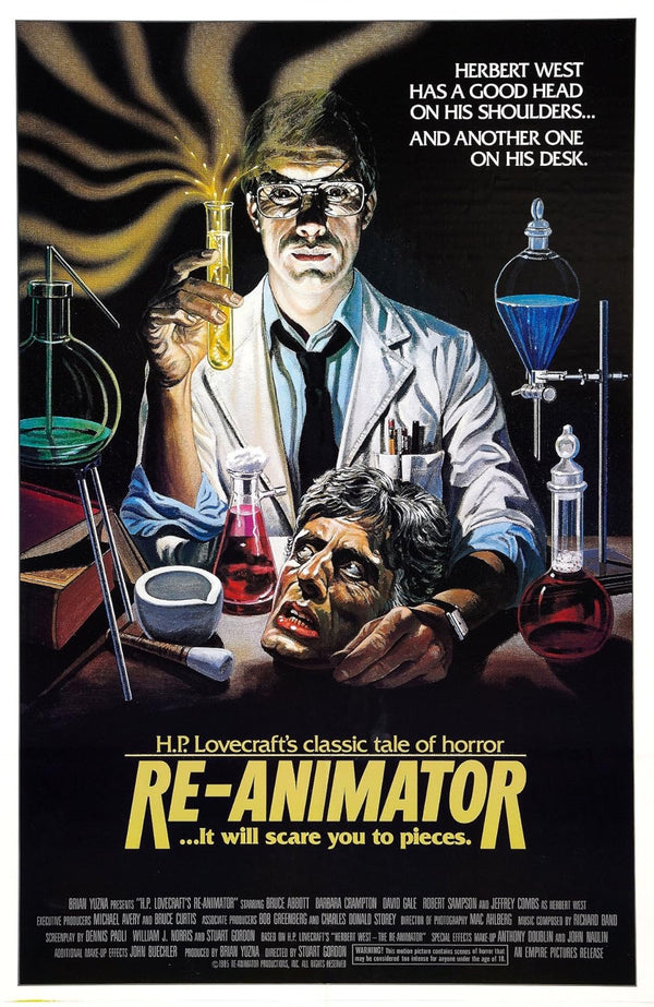Re-Animator Movie Poster - Classic Horror Film Art Movie Poster | Film Wall Art Print