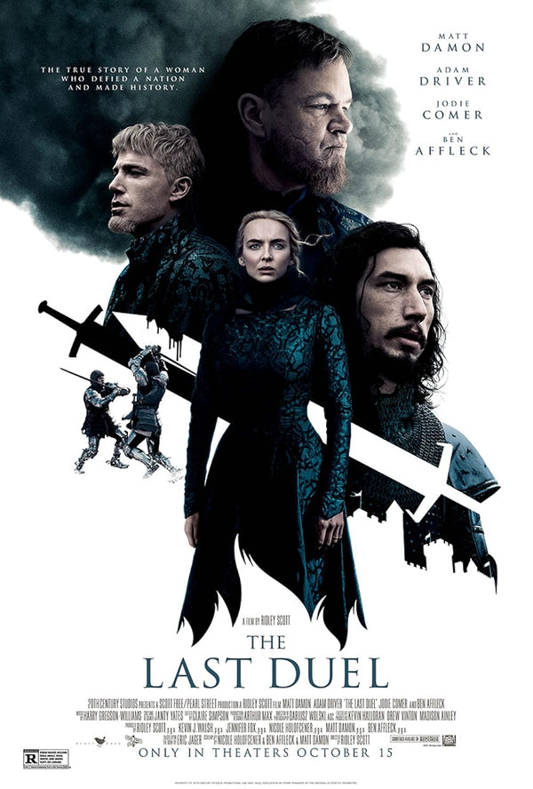 Last Duel (2021) Movie Poster – Drama, History, Thriller Movie Poster | Film Wall Art Print