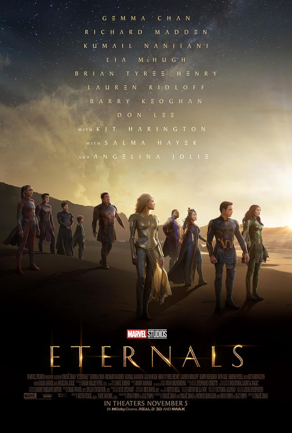 Eternals 2021: Epic Action, Adventure & Fantasy Superhero Film Movie Poster | Film Wall Art Print