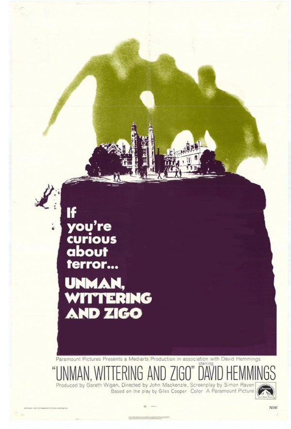 Unman Wittering and Zigo (1971) - Classic Drama Thriller Movie Movie Poster | Film Wall Art Print