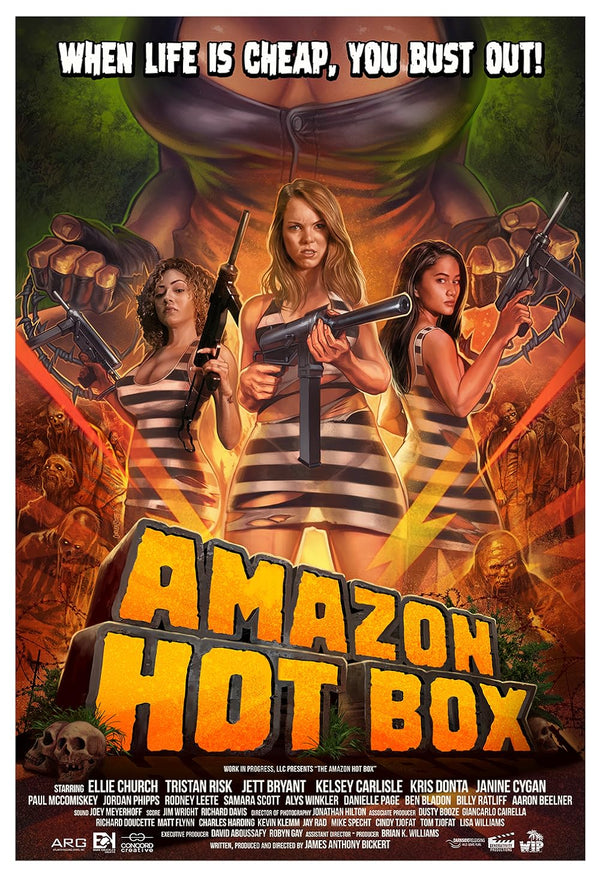 Hot Box (2018) - Action Horror Thriller Movie Poster Movie Poster | Film Wall Art Print
