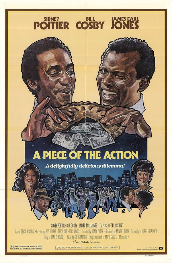 Piece of the Action (1977) - Crime Comedy Movie Poster Movie Poster | Film Wall Art Print