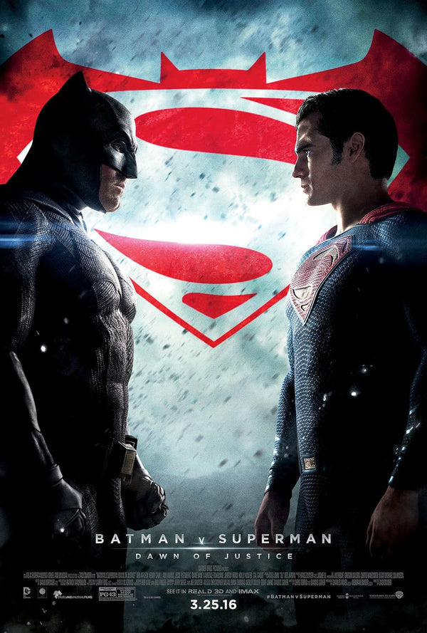 Batman V Superman: Dawn of Justice Movie Poster - Official Artwork Movie Poster | Film Wall Art Print