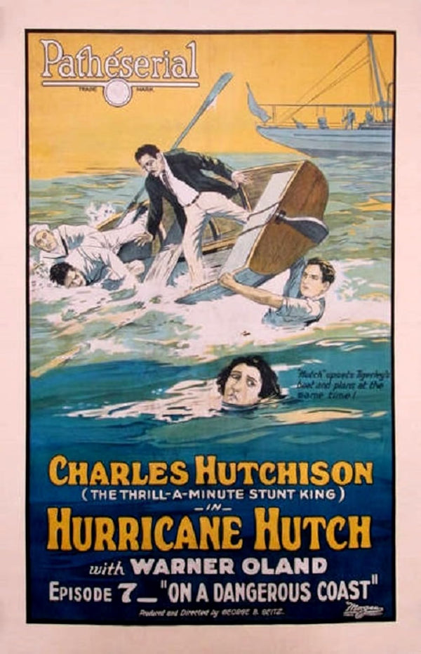 Hurricane Hutch (1921) - Action Adventure Crime Classic Poster Movie Poster | Film Wall Art Print