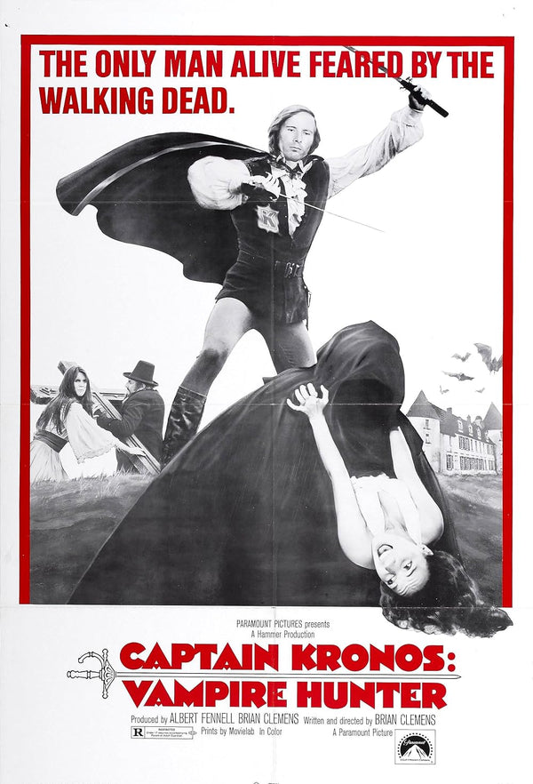 Captain Kronos Vampire Hunter (1974) – Classic Horror Adventure Movie Poster | Film Wall Art Print