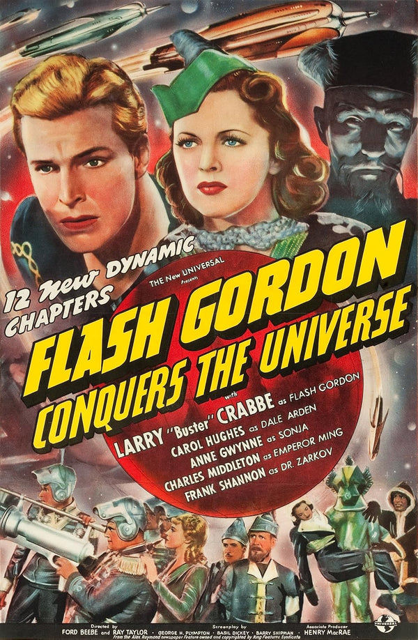Flash Gordon Conquers The Universe (1940) Action Movie Poster Movie Poster | Film Wall Art Print