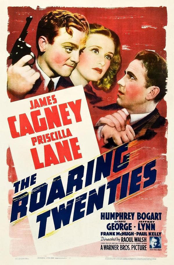 Roaring Twenties (1939) – Classic Crime Thriller Movie Poster Movie Poster | Film Wall Art Print