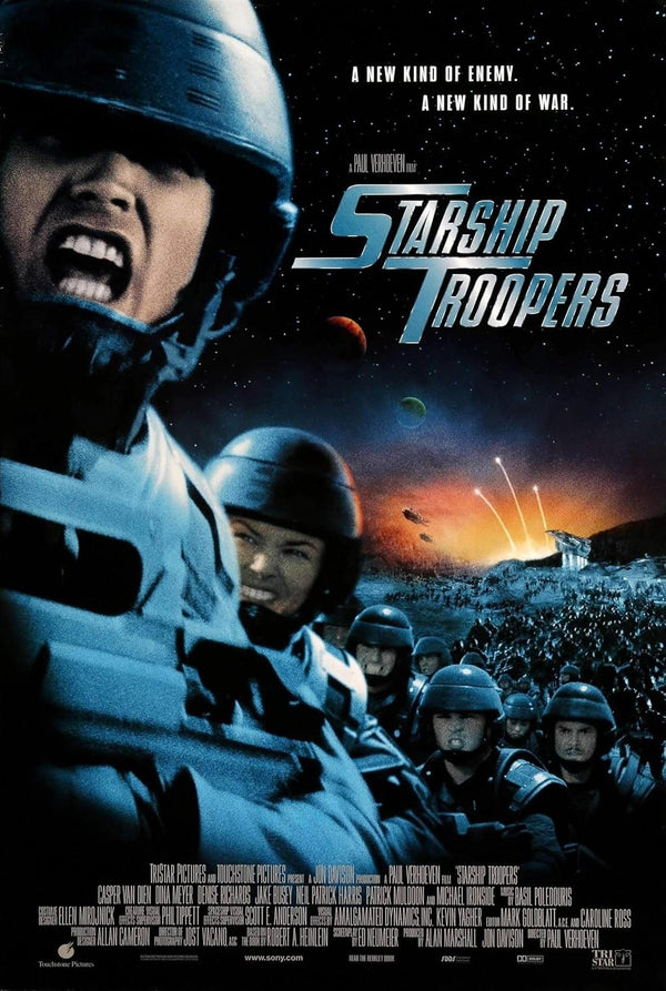 Starship Troopers Movie Poster - Sci-Fi Action Film Movie Poster | Film Wall Art Print