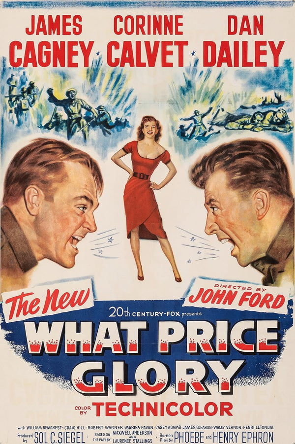What Price Glory (1952) - Classic Comedy-Drama-Romance Film Poster Movie Poster | Film Wall Art Print
