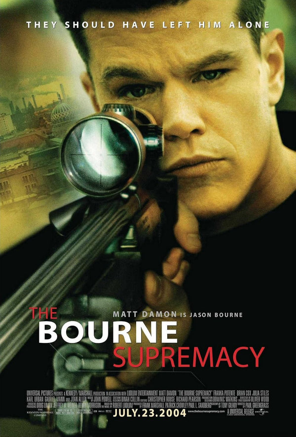 Bourne Supremacy (2004) Action Thriller Movie Poster Movie Poster | Film Wall Art Print