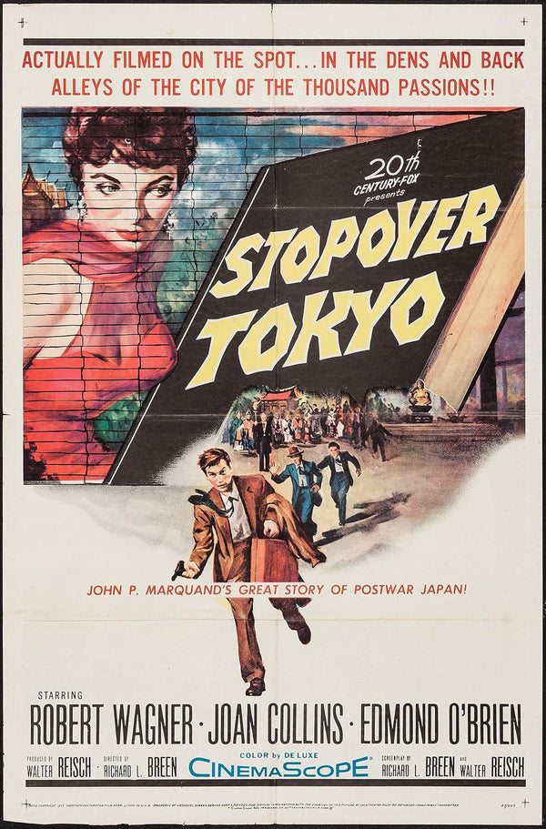 Stopover Tokyo (1957) – Crime Drama Mystery Movie Poster Movie Poster | Film Wall Art Print