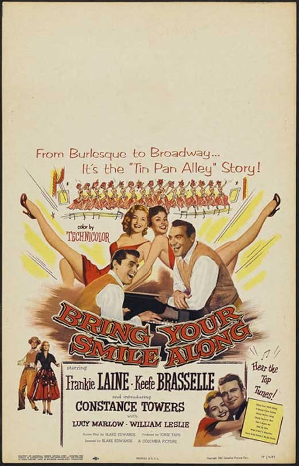 Bring Your Smile Along (1955) – Classic Comedy & Music Film Poster Movie Poster | Film Wall Art Print