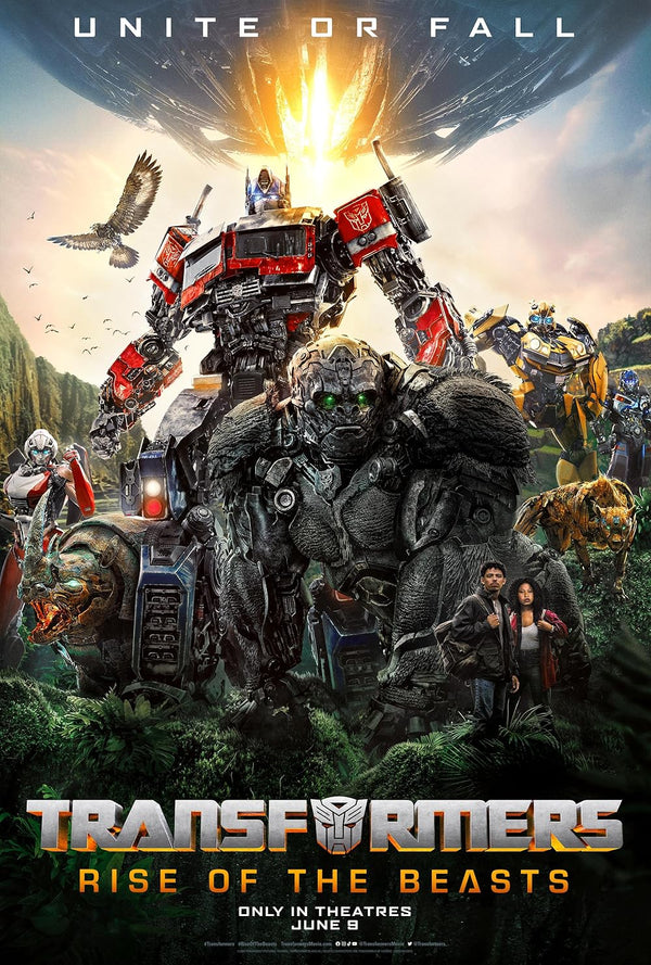 Transformers: Rise of the Beasts 2023 - Animated Action Adventure Movie Poster | Film Wall Art Print