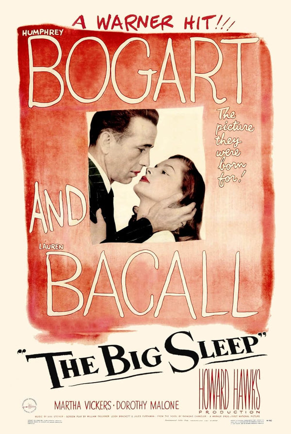 The Big Sleep (1946) Movie Poster – Crime Drama Film-Noir Classic Movie Poster | Film Wall Art Print