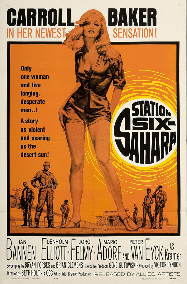 Station Six Sahara (1963) - Classic Drama Movie Poster Movie Poster | Film Wall Art Print