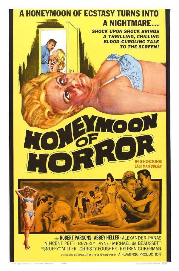 Honeymoon of Horror (1964) – Classic Horror Movie Poster Movie Poster | Film Wall Art Print