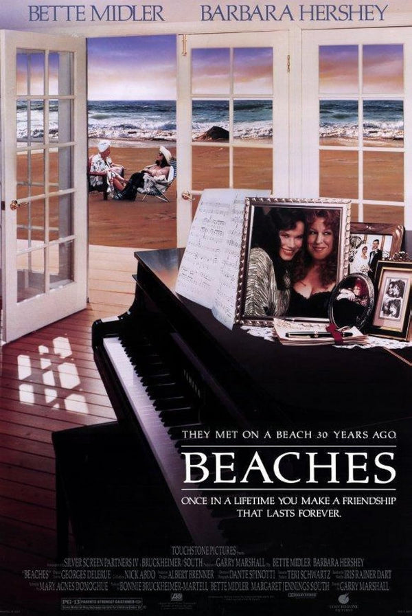 Beaches Movie Poster - Classic Drama Film Art Print Movie Poster | Film Wall Art Print