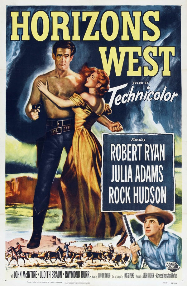 Horizons West (1952) Western Movie Poster – Classic Adventure Movie Poster | Film Wall Art Print