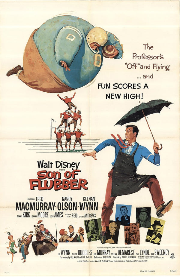 Son of Flubber (1962) - Comedy, Family, Sci-Fi Movie Poster Movie Poster | Film Wall Art Print