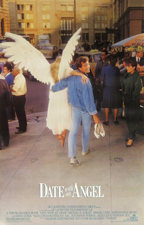 Date with an Angel (1987) Movie Poster - Romantic Fantasy Comedy Movie Poster | Film Wall Art Print