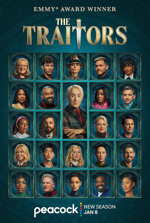 Traitors TV Show Poster | Game-Show & Reality-TV Thriller Movie Poster | Film Wall Art Print