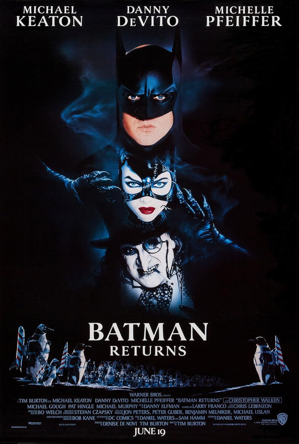 Batman Returns Movie Poster - Tim Burton's Dark Sequel Movie Poster | Film Wall Art Print