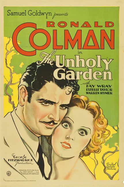 Unholy Garden (1931) – Crime, Drama, Romance Classic Film Movie Poster | Film Wall Art Print