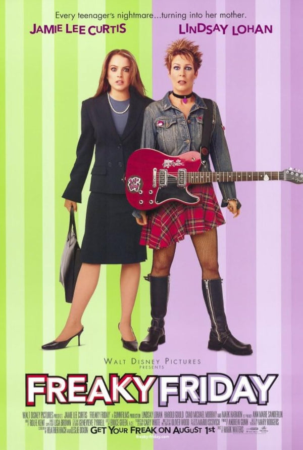 Freaky Friday Movie Poster - Body Swap Comedy Classic Movie Poster | Film Wall Art Print