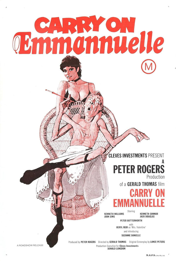 Carry on Emmannuelle (1978) - Classic Comedy Romance Film Movie Poster | Film Wall Art Print