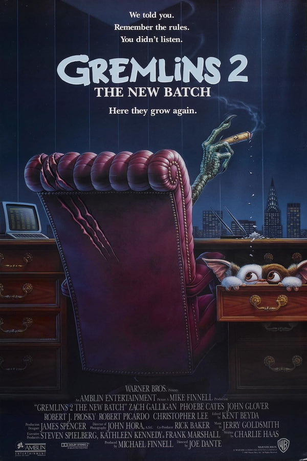 Gremlins 2: The New Batch Movie Poster | Classic Horror Comedy Art Movie Poster | Film Wall Art Print