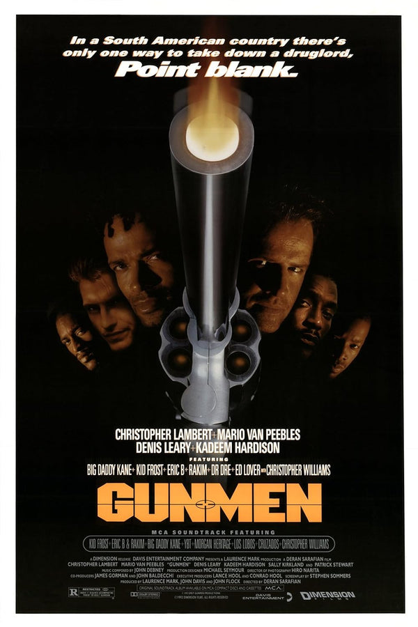 Gunmen (1993) Movie Poster – Action, Comedy, Crime Thriller Movie Poster | Film Wall Art Print
