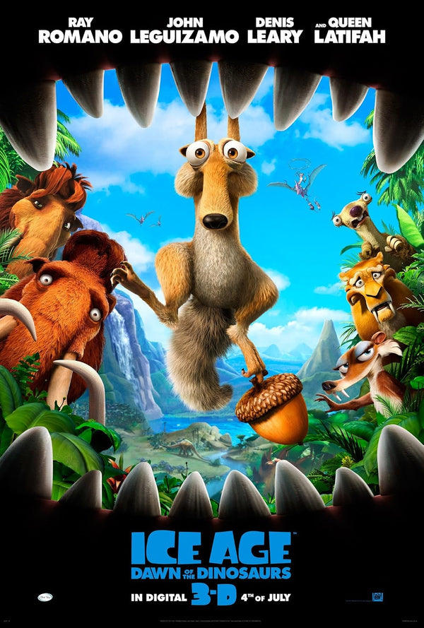 Ice Age: Dawn of the Dinosaurs (2009) - Animated Adventure Comedy Movie Poster Movie Poster | Film Wall Art Print