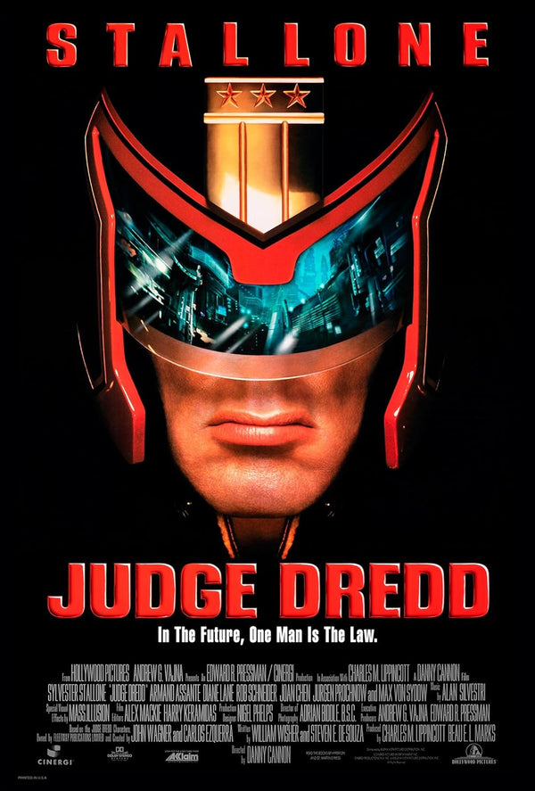 Judge (1995) - Intense Action, Crime, Sci-Fi Movie Poster Movie Poster | Film Wall Art Print