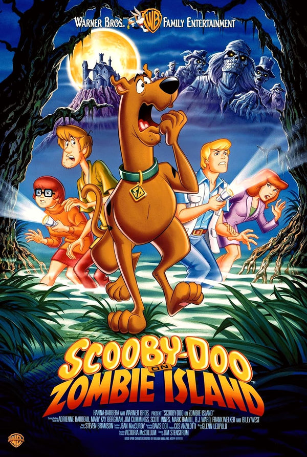 Scooby-Doo on Zombie Island Movie Poster | Classic Horror Comedy Movie Poster | Film Wall Art Print