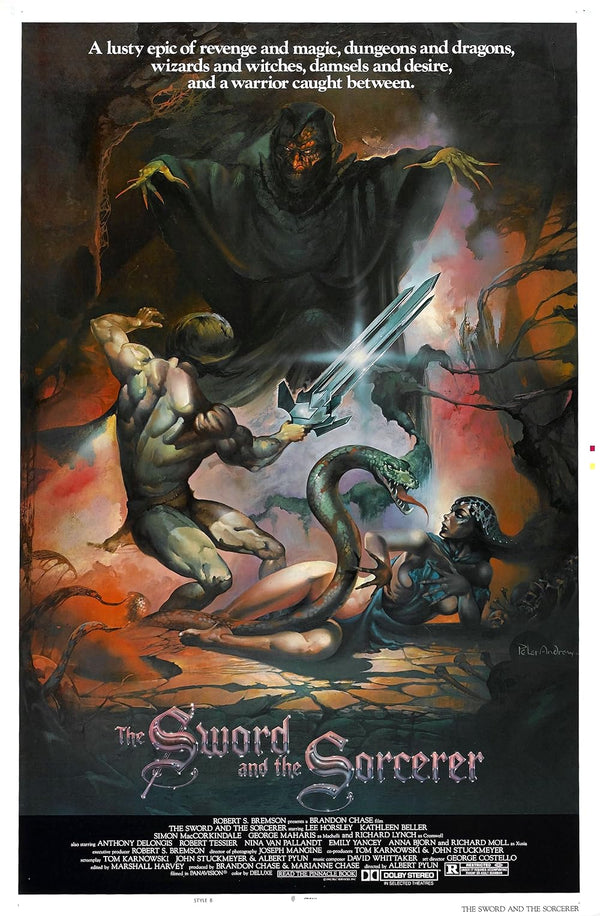 Sword and the Sorcerer (1982) - Action Adventure Fantasy Movie Movie Poster | Film Wall Art Print