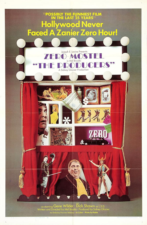 The Producers (1967) – Hilarious Comedy & Music Classic – Movie Poster Movie Poster | Film Wall Art Print