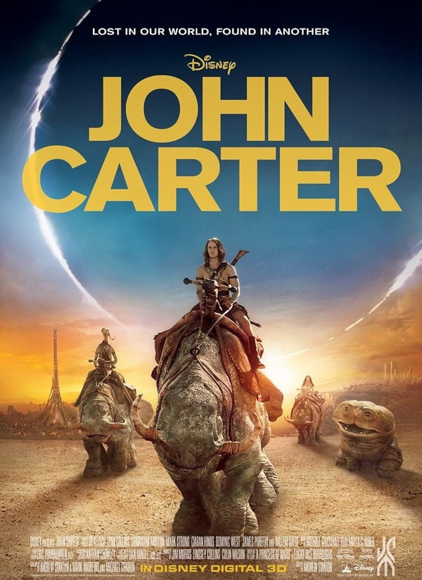 John Carter Movie Poster - Disney Sci-Fi Adventure Film Movie Poster | Film Wall Art Print