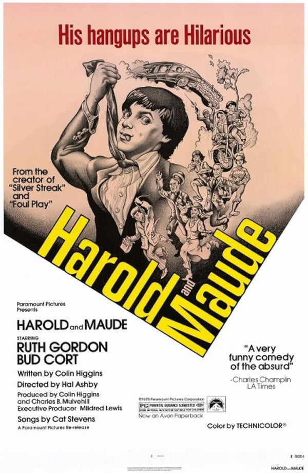 Harold & Maude (French) 1971: Romantic Comedy Classic Movie Poster | Film Wall Art Print