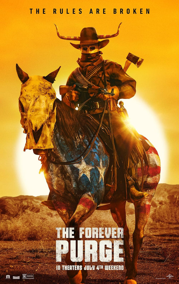 Forever Purge (2021) - Action Crime Drama Movie Poster Movie Poster | Film Wall Art Print