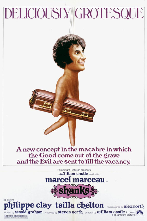 Shanks Movie Poster - 1974 Horror Film Starring Marcel Marceau Movie Poster | Film Wall Art Print